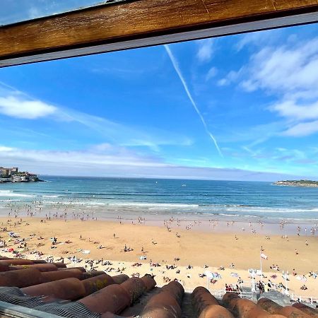 Ático primera línea Playa de San Lorenzo Gijón Exterior foto